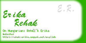 erika rehak business card